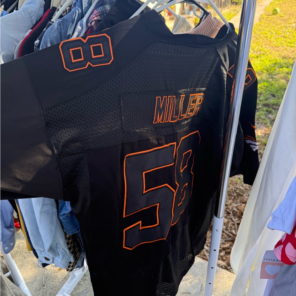 Denver broncos NFL Black Mesh Jersey